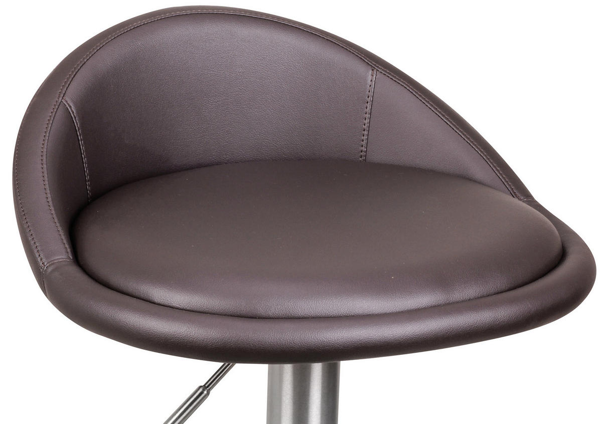 BÁRSZÉK textil barna  - barna/ezüstszínű, Modern, textil/fém (43/54-79/43cm) - MID.YOU