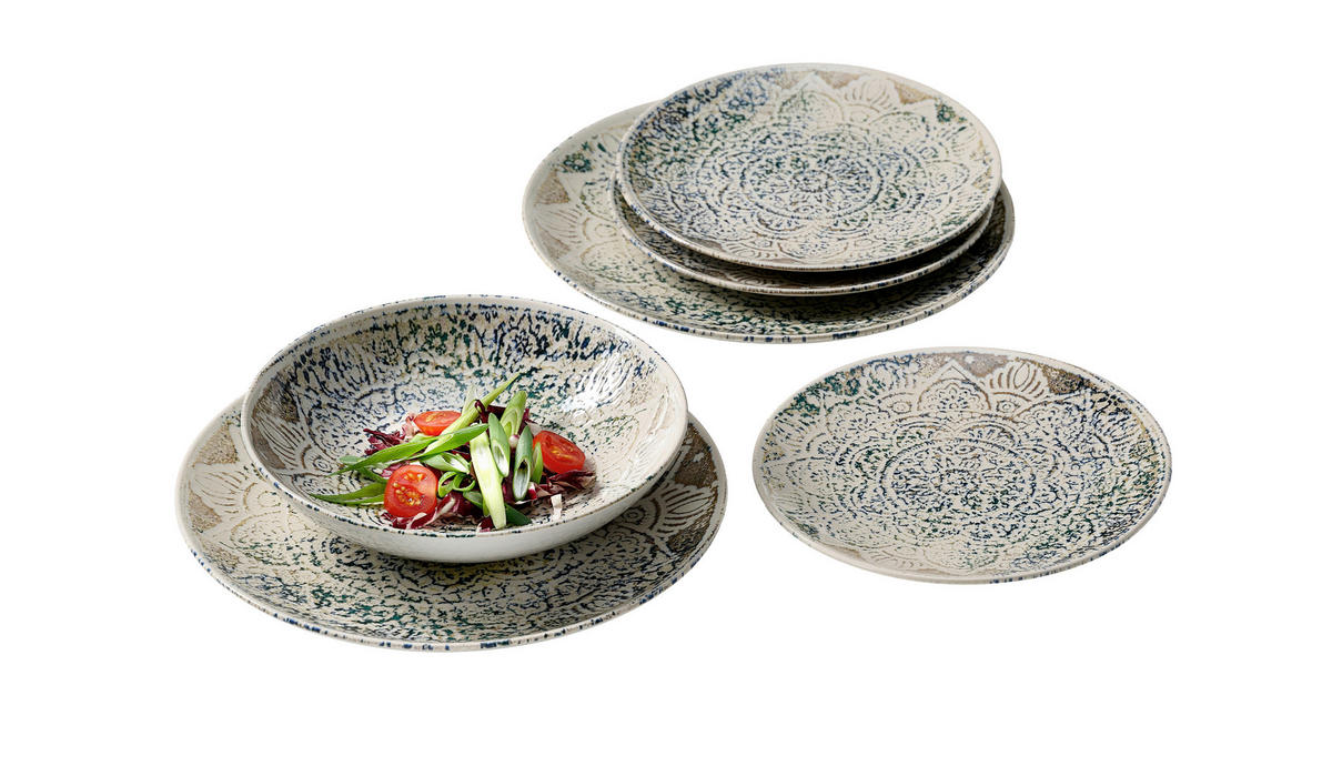 TALLRIKSSET 12 delar  - multicolor, Klassisk, keramik - Ritzenhoff Breker