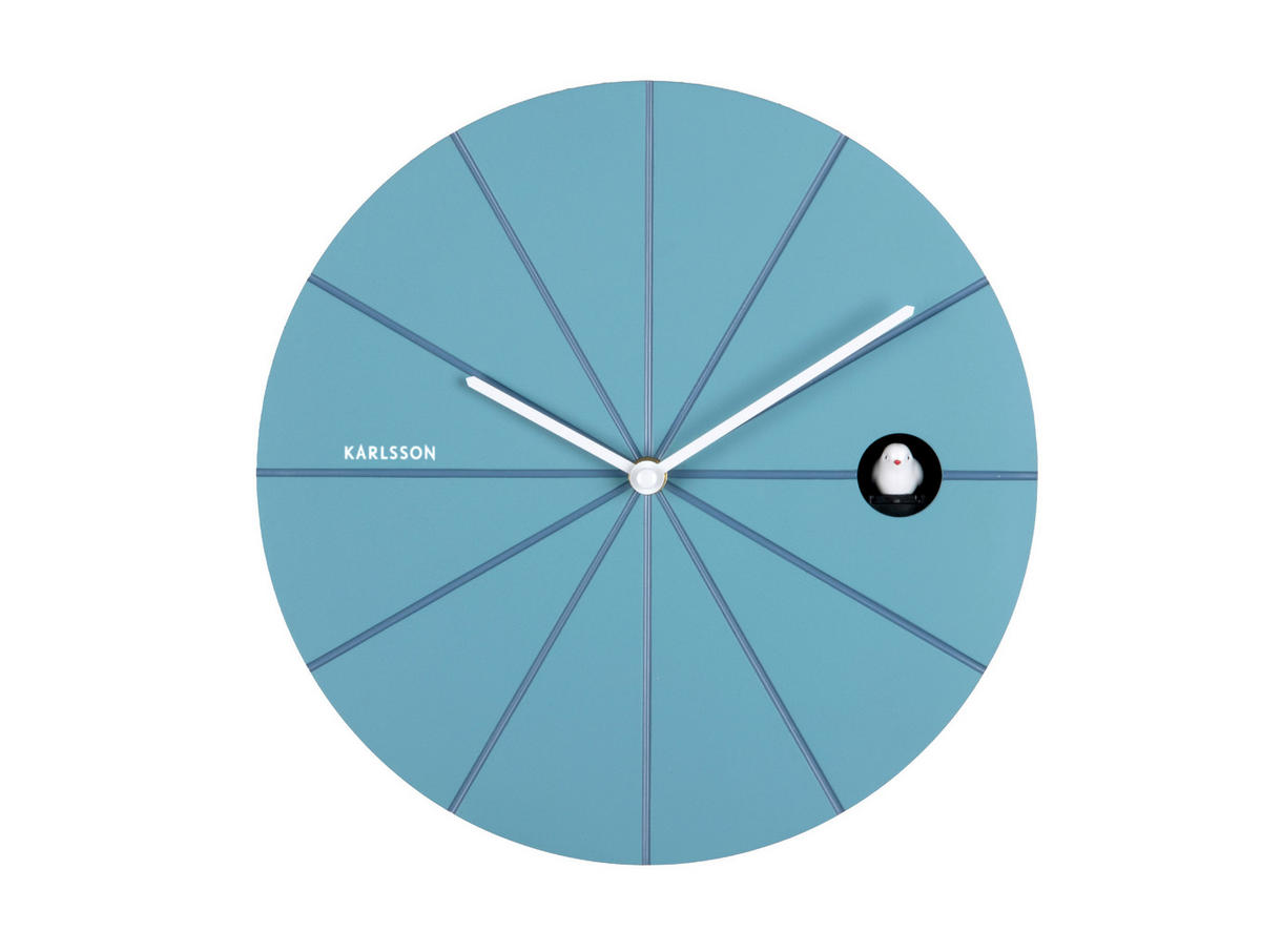 UHR  Pastellblau 29 cm  - Pastellblau, Basics, Kunststoff (29cm) - Karlsson