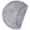 FLACHWEBETEPPICH 100 cm Nora Blau, Creme  - Blau/Creme, Design, Kunststoff (100cm)
