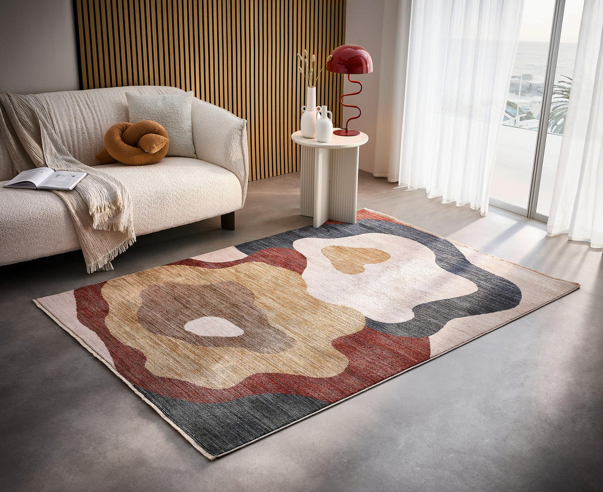 WEBTEPPICH  Wohnzimmer 80/160 cm Multicolor rechteckig  - Multicolor, Design, Textil (80/160cm) - Novel