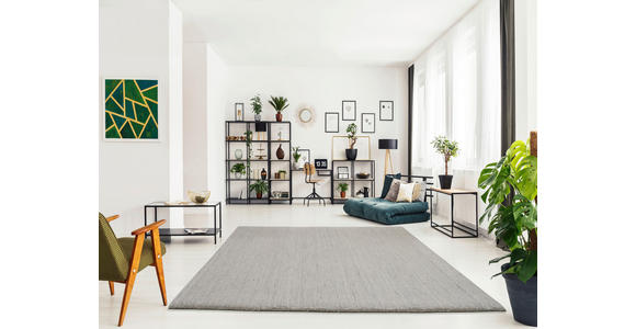 WOLLTEPPICH 120/180 cm Hellgrau  - Hellgrau, Basics, Textil (120/180cm) - Linea Natura