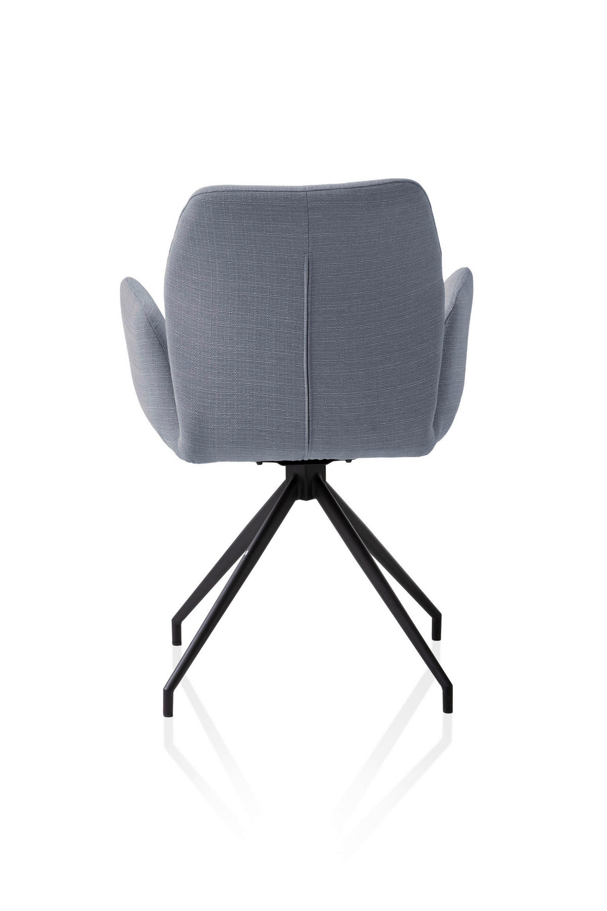 OTOČNÁ STOLIČKA, tkaná textília, tmavosivá - čierna/tmavosivá, Modern, kov/textil (59/88/58cm) - Livetastic
