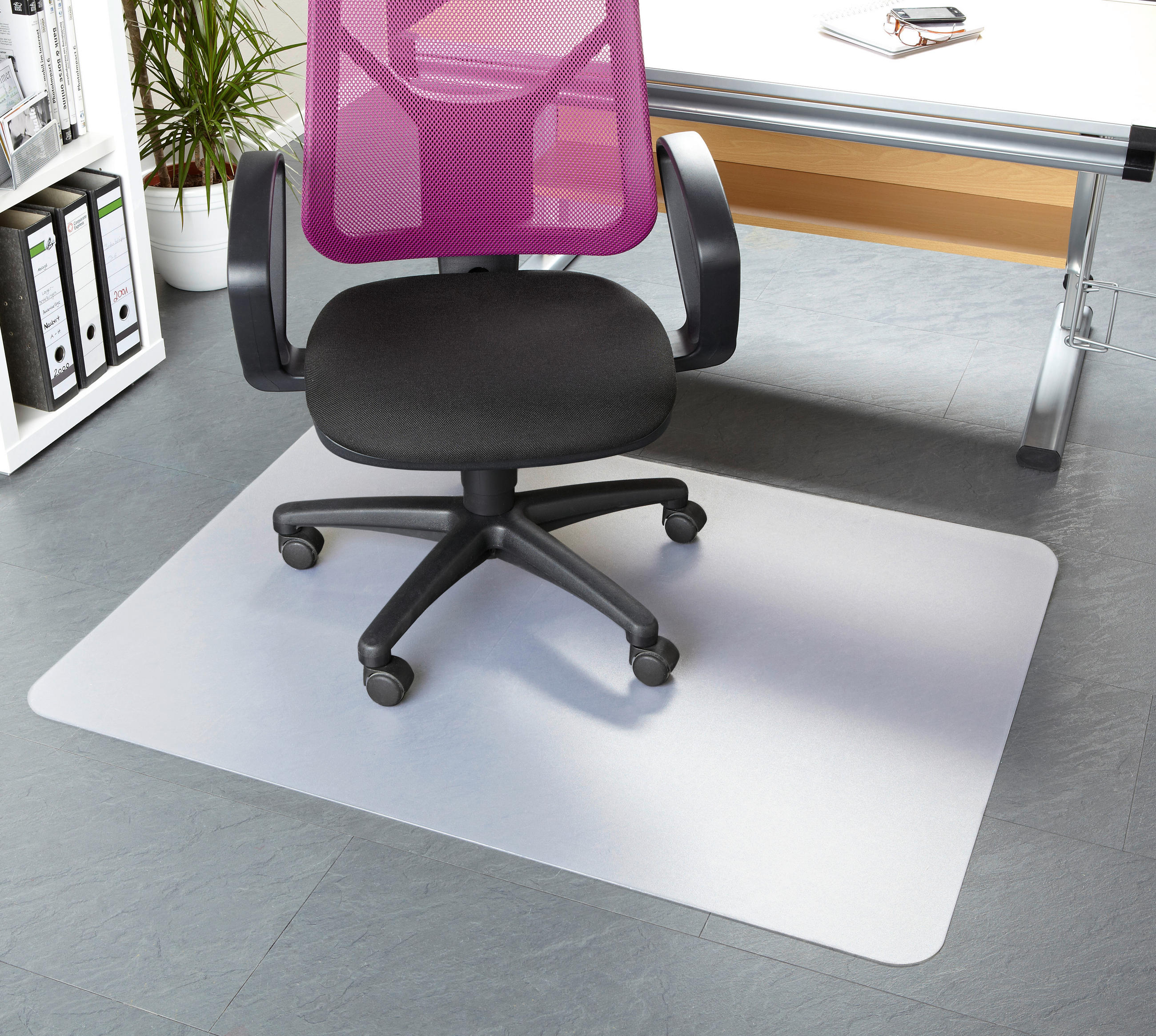 BODENSCHUTZMATTE - Transparent, Basics, Kunststoff (74/120cm) - Homeware