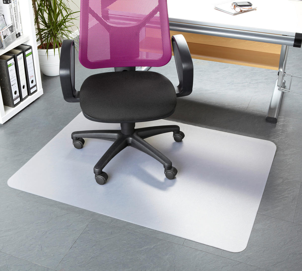 BODENSCHUTZMATTE - Transparent, Basics, Kunststoff (74/120cm) - Homeware