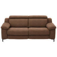 2,5-SITZER in Chenille Braun  - Schwarz/Braun, Design, Textil/Metall (188/84-104/104cm) - Valdera