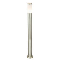 GOLVLAMPA UTOMHUS - stålfärgad/opal, Basics, metall/plast (13,1/110cm) - Globo