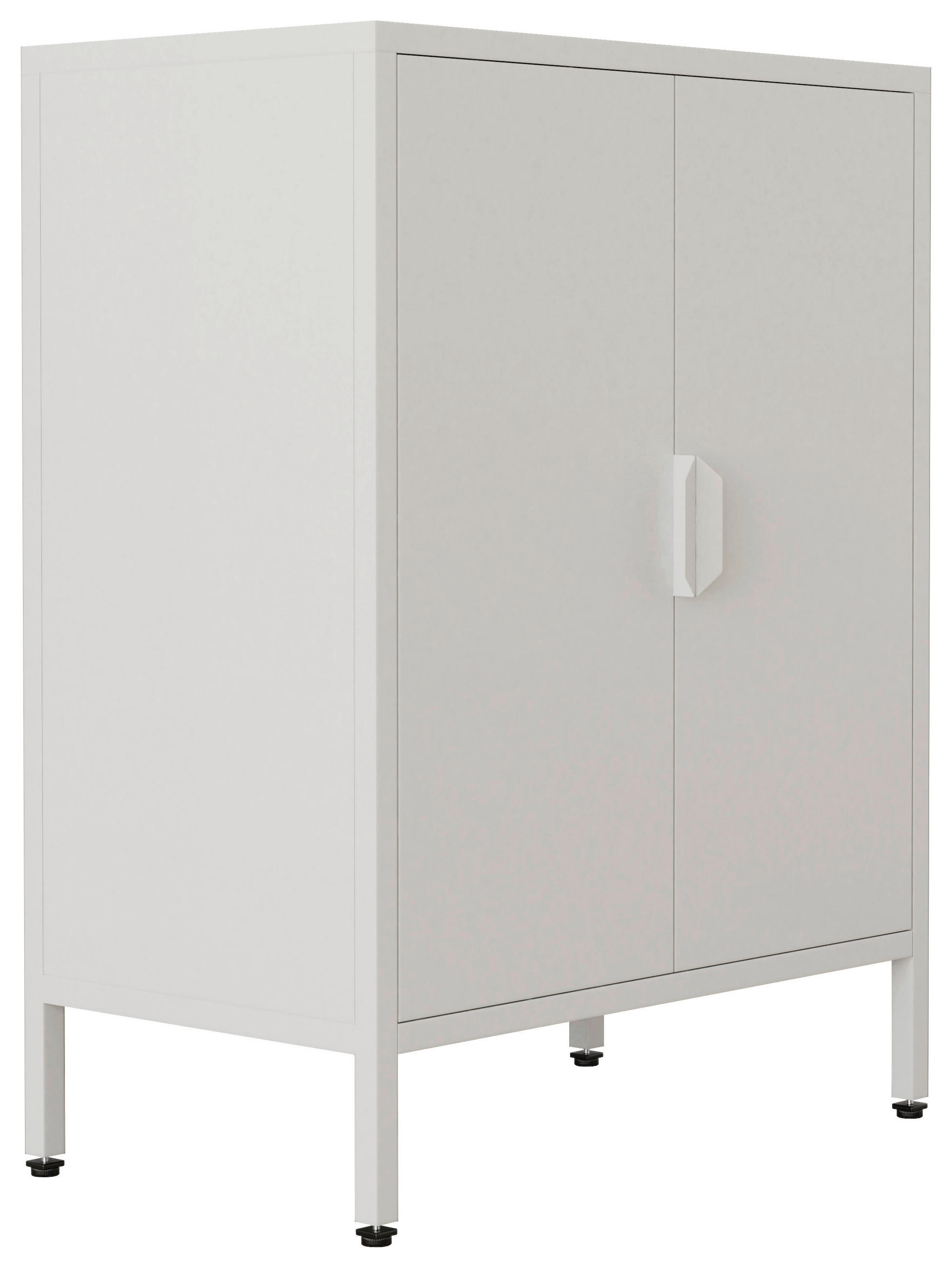 BYRÅ 60/80/35 cm  - vit, Design, metall (60/80/35cm) - MID.YOU