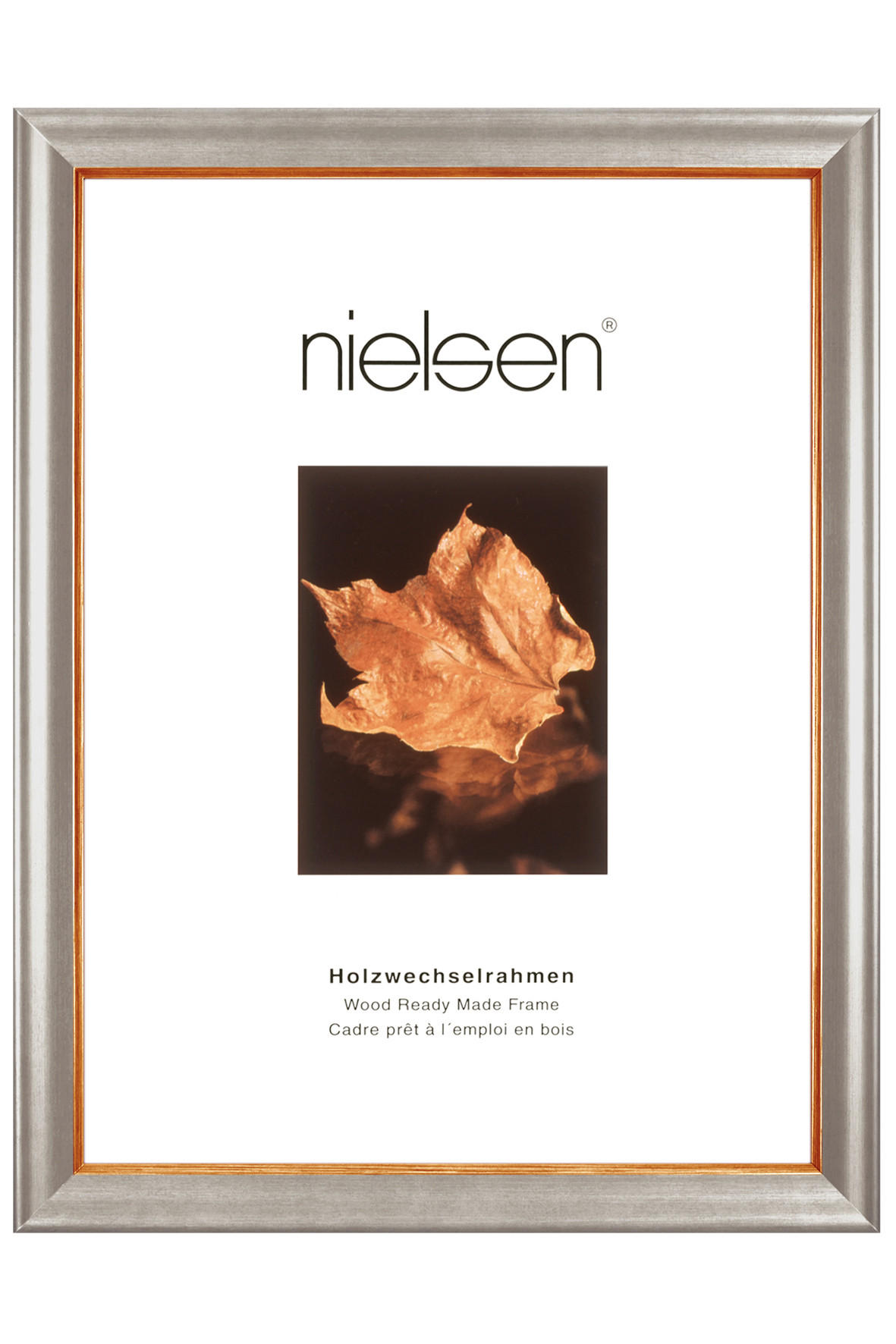 BILDERRAHMEN - Silberfarben, Basics, Holz (15/20cm) - Nielsen