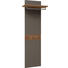 GARDEROBENPANEEL Wildeiche furniert, massiv geschroppt, lackiert, matt Eichefarben, Fango - Fango/Eichefarben, Design, Holz (45-60/186/32cm) - Dieter Knoll