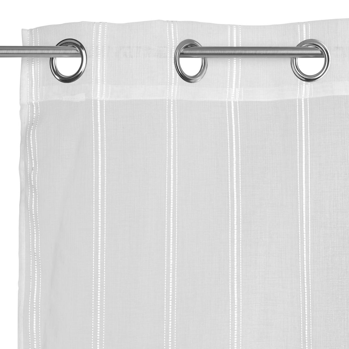 ZÁVĚS S OČKY, průhledné, 135/245 cm - bílá, Basics, textil (135/245cm) - Esposa