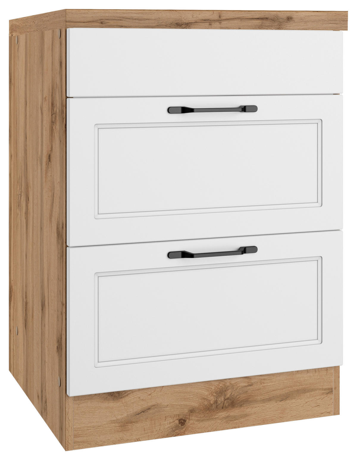 BÄNKSKÅP FÖR HÄLL 60/86/60 cm  i vit, ek Wotan  - vit/ek Wotan, Lifestyle, metall/trämaterial (60/86/60cm) - Held