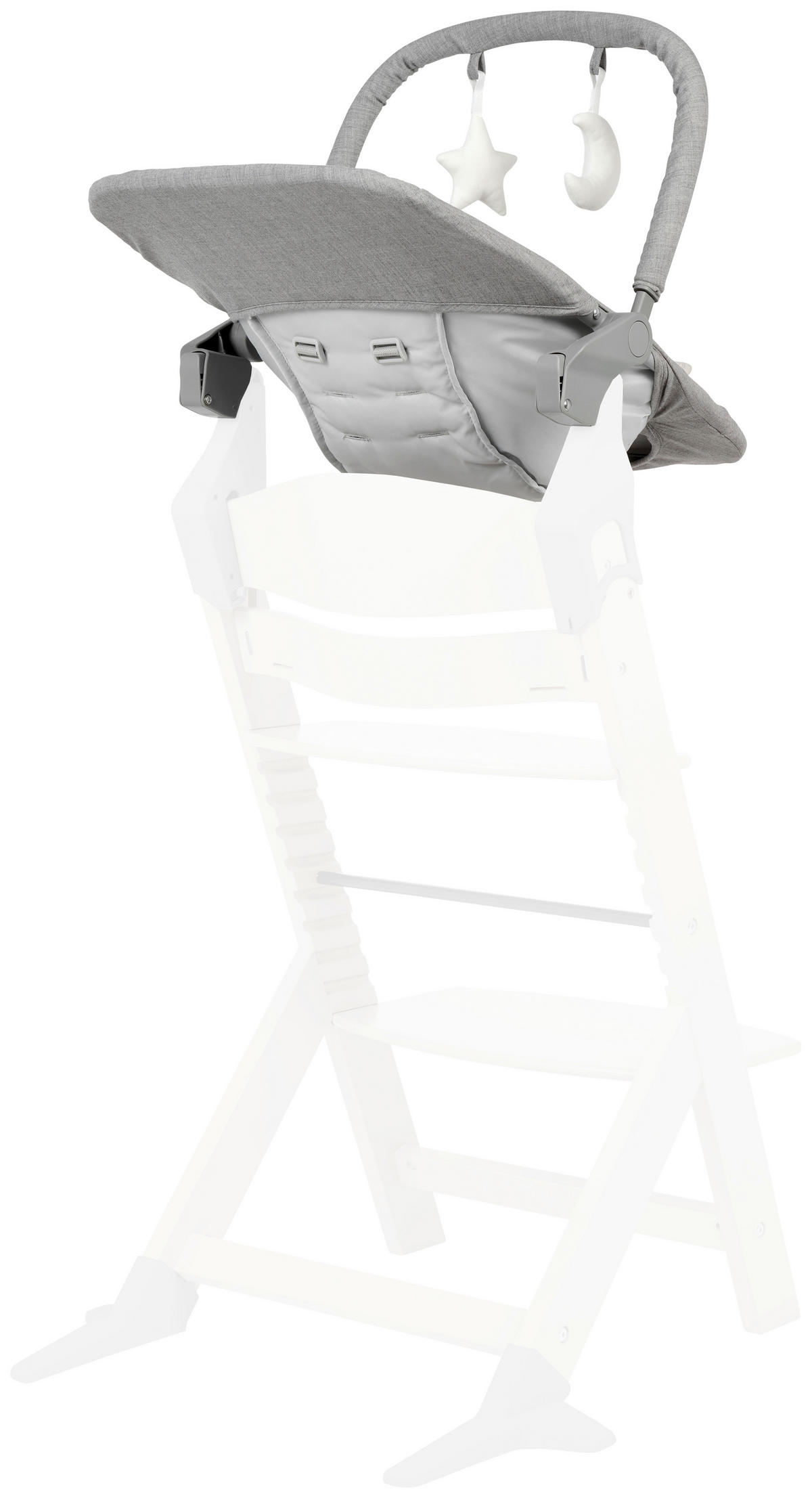 SCHAUKELWIPPE Grau   - Grau, Basics, Kunststoff/Textil (66/45/48-58cm) - My Baby Lou