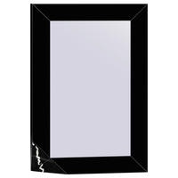 FALI TÜKÖR 80/120/4,5 cm    - fekete, Trend, faalapú anyag/Üveg (80/120/4,5cm) - Xora