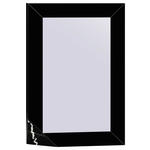 WANDSPIEGEL 80/120/4,5 cm    in rechteckig  - Schwarz, Trend, Glas/Holzwerkstoff (80/120/4,5cm) - Xora