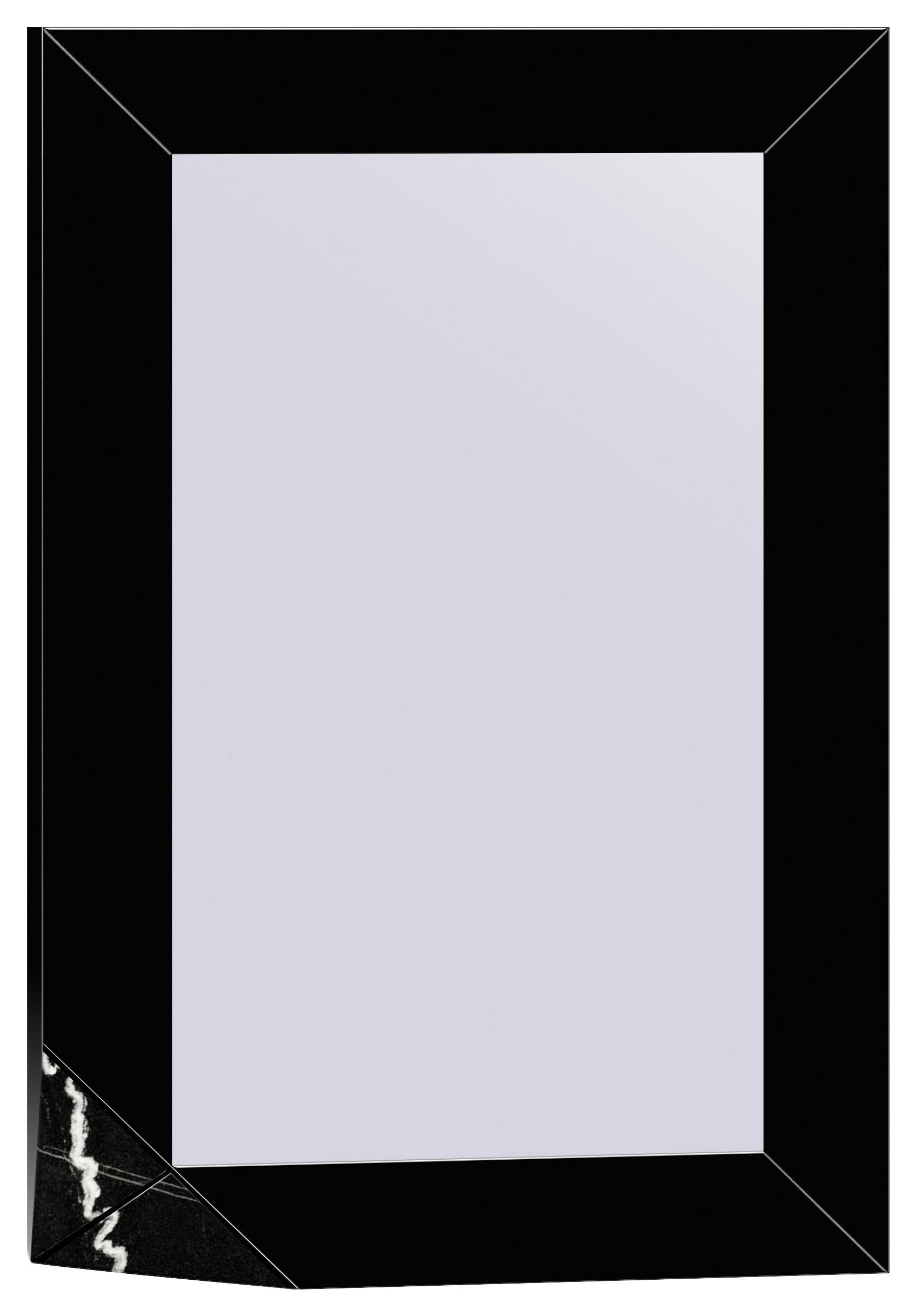 Xora Wandspiegel Schwarz 80x120x4.5 cm
