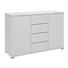 KOMMODE - Alufarben/Weiß, Design, Holzwerkstoff/Metall (120/80/40cm) - Moderano KOMMODE - Alufarben/Weiß, Design, Holzwerkstoff/Metall (120/80/40cm) - Moderano