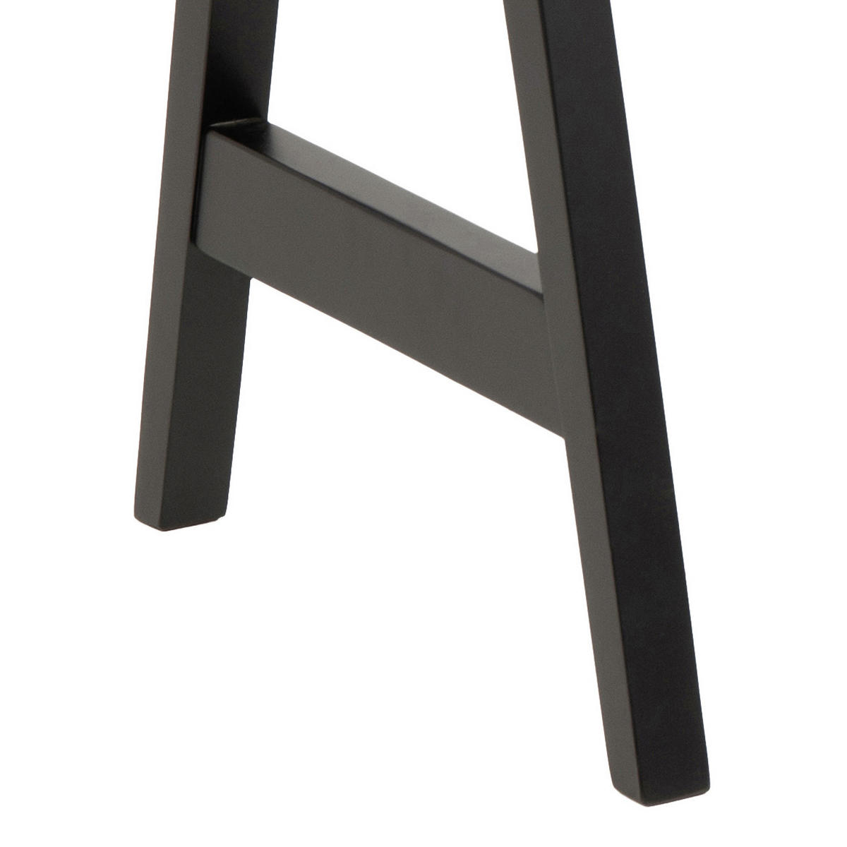 KONSOLENTISCH Eiche, Kautschukholz furniert, massiv Schwarz  - Schwarz, KONVENTIONELL, Holz (126,6/51,6/80cm) - Ambia Home