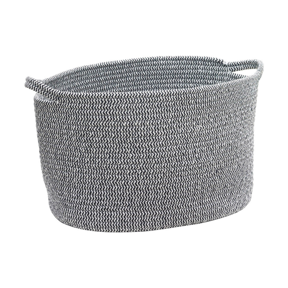 AUFBEWAHRUNGSKÖRBCHEN  - Schwarz/Grau, Basics, Textil (27/38/24cm) - Aquanova