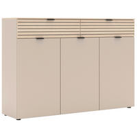 OMARA ZA ČEVLJE barve hrasta, kašmir - črna/kašmir, Design, kovina/umetna masa (150/102/38cm) - Xora