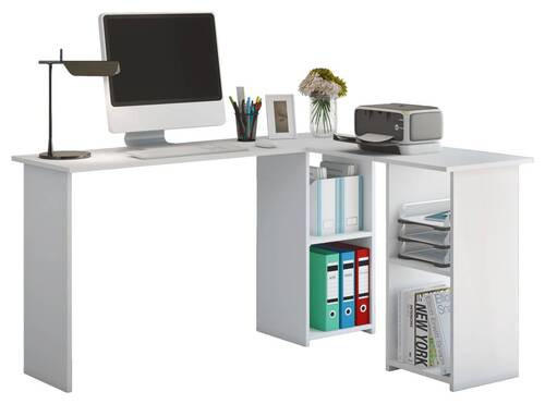 ECKSCHREIBTISCH 112/136/73 cm  in Weiss  - Weiss, Basics, Holzwerkstoff (112/136/73cm) - MID.YOU