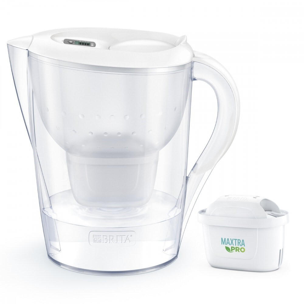 VRČ     3,5 l    Marella  - bijela visoki sjaj, Basics, plastika (3,5l) - Brita