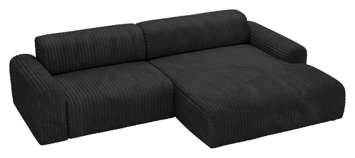 Freisteller von home24 ECKSOFA Schwarz Cord.
