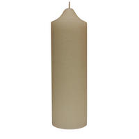 VÁLCOVÁ SVÍČKA - šampaňská, Basics, přírodní materiály (10/30cm) - Ambia Home