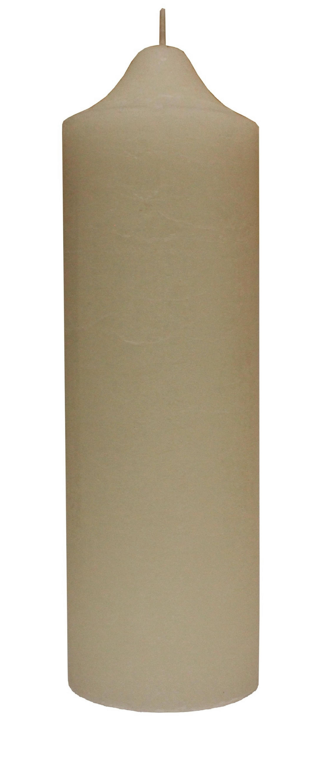 VÁLCOVÁ SVÍČKA - šampaňská, Basics, přírodní materiály (10/30cm) - Ambia Home