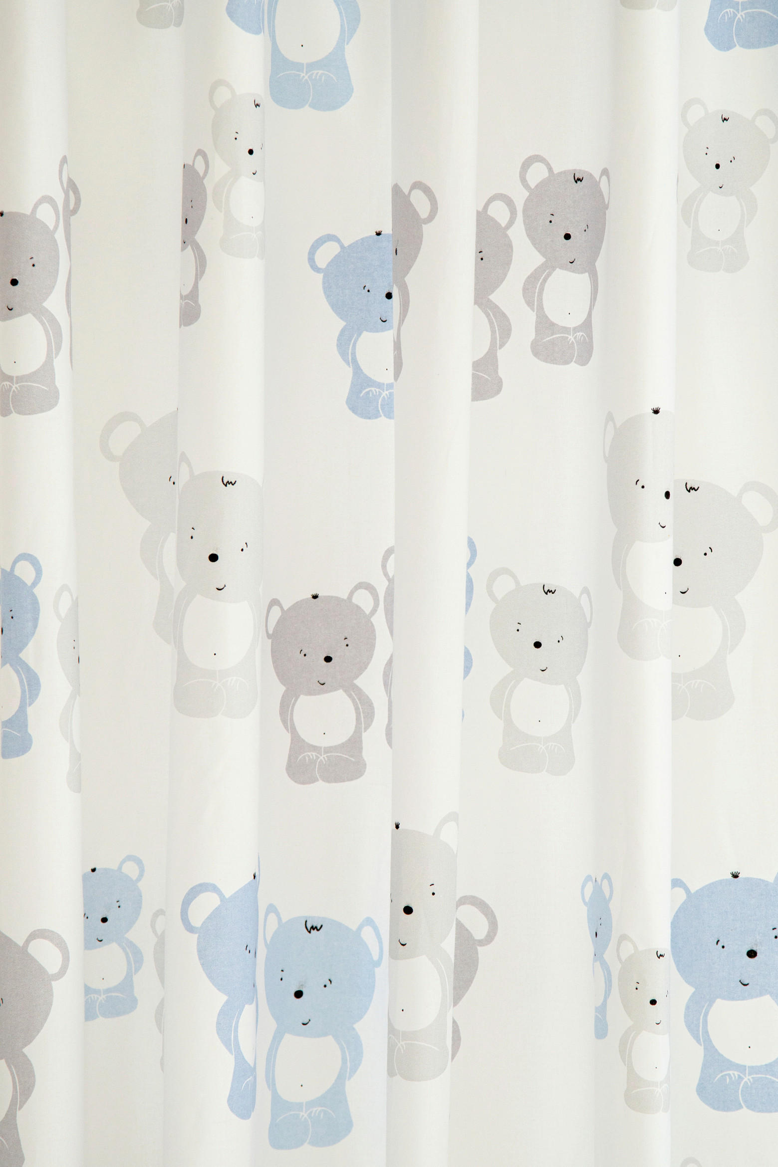 SCHLAUFENVORHANG blickdicht  - Blau/Weiß, Basics, Textil (140/245cm)
