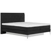 BOXSPRINGBETT 180/200 cm  in Anthrazit  - Chromfarben/Anthrazit, Design, Textil/Metall (180/200cm) - Welnova