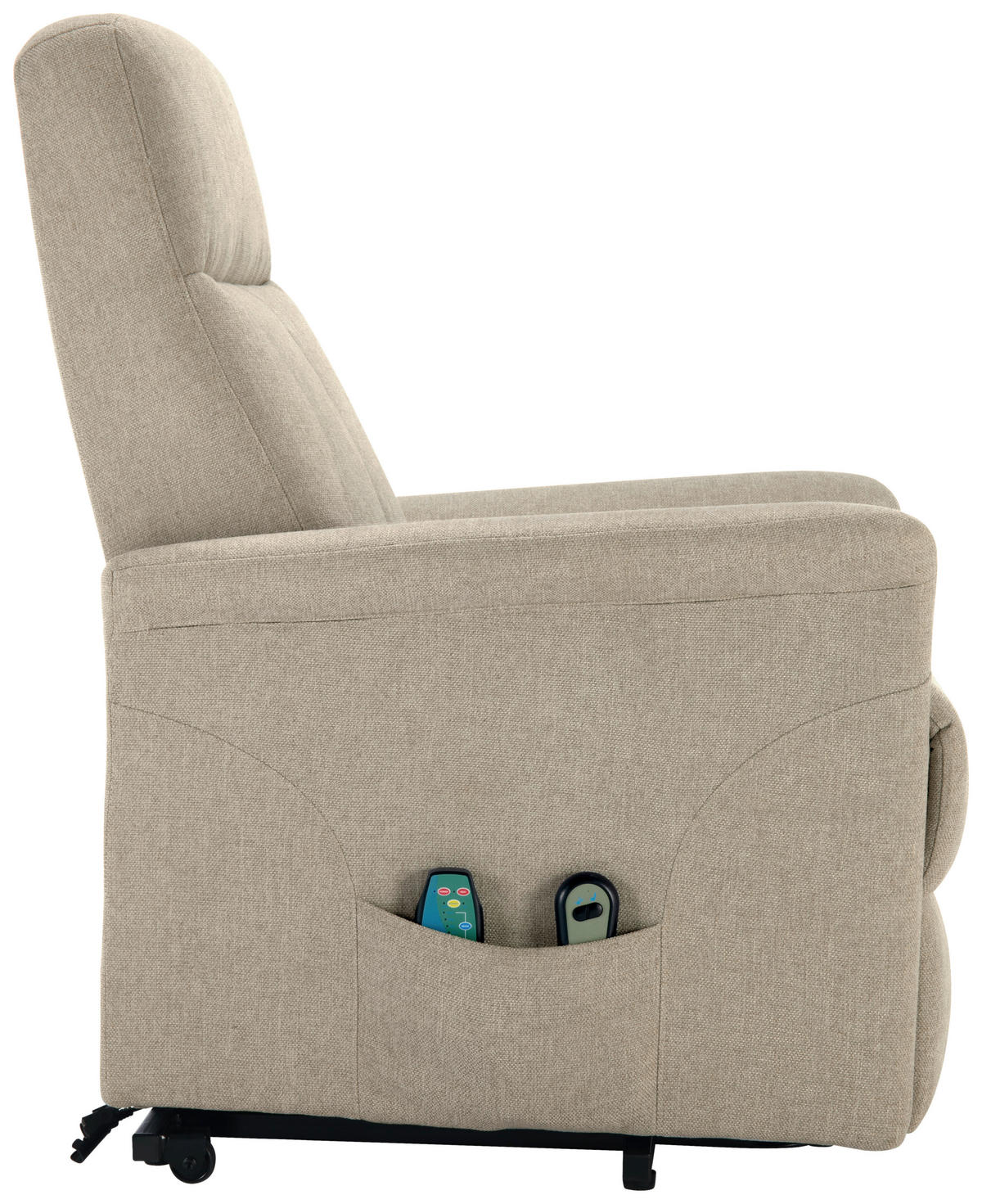 MASSAGESESSEL Mikrofaser Naturfarben    - Schwarz/Naturfarben, KONVENTIONELL, Kunststoff/Textil (72/102/86cm) - MID.YOU