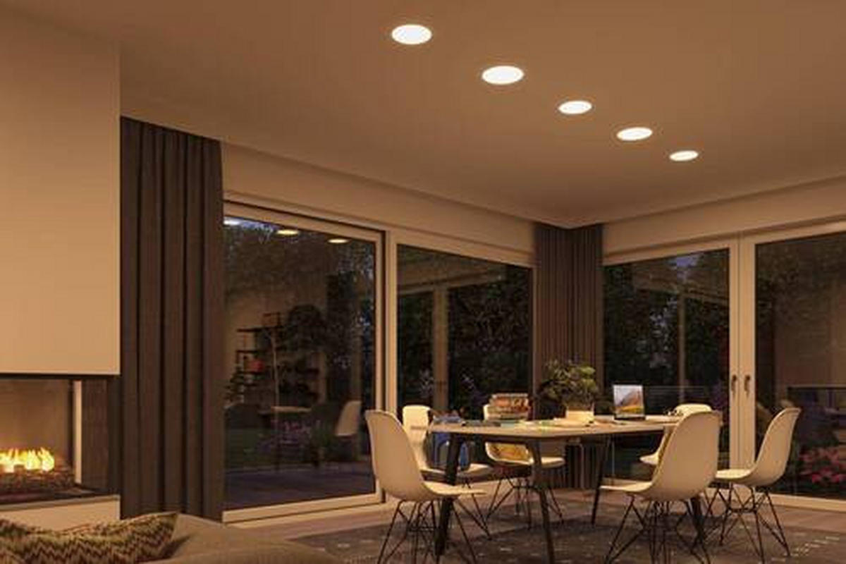 LED-PANEEL   18,5 cm  - Weiß, Basics, Kunststoff (18,5cm) - Paulmann