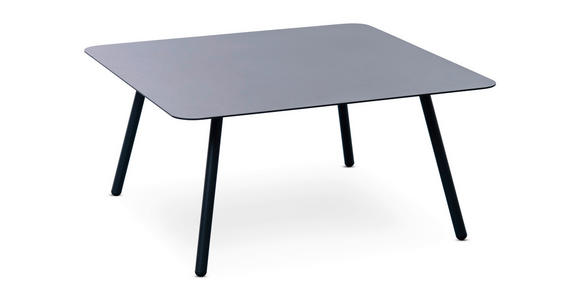 BEISTELLTISCH 75/75/35 cm Anthrazit rechteckig  - Anthrazit, Design, Metall (75/75/35cm) - Xora