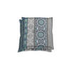 GARTENSITZKISSEN 2-er Set Ornament  - Blau/Hellgrau, Basics, Textil (50/7/50cm)