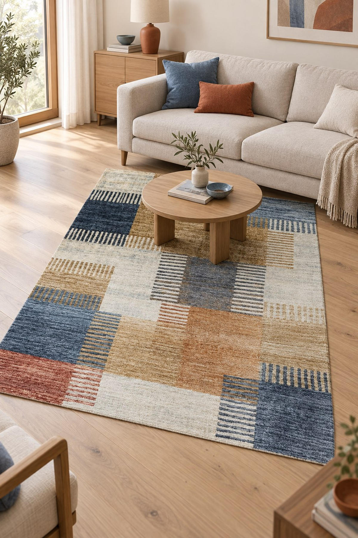 TKANÝ KOBEREC, 133/200 cm viacfarebná - viacfarebná, Design, textil (133/200cm) - Novel