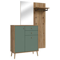 PREDSOBA barve hrasta, žajbljevo zelena - barve hrasta/žajbljevo zelena, Design, leseni material/les (143,5/195,8/41,5cm) - MID.YOU