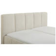 POLSTERBETT 180/200 cm  in Creme  - Creme/Schwarz, Design, Holz/Textil (180/200cm) - Xora