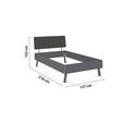 BETT 120/200 cm  in Grau  - Grau, Design, Holzwerkstoff/Textil (120/200cm) - Carryhome