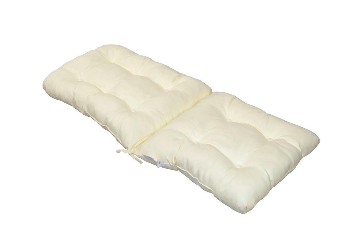 SCHAUKELSTUHL in Honig  - Creme/Honig, Natur, Holz/Textil (62/97/118cm) - MID.YOU