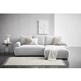 ECKSOFA Creme Webstoff  - Creme/Schwarz, MODERN, Kunststoff/Textil (265/175cm) - Carryhome