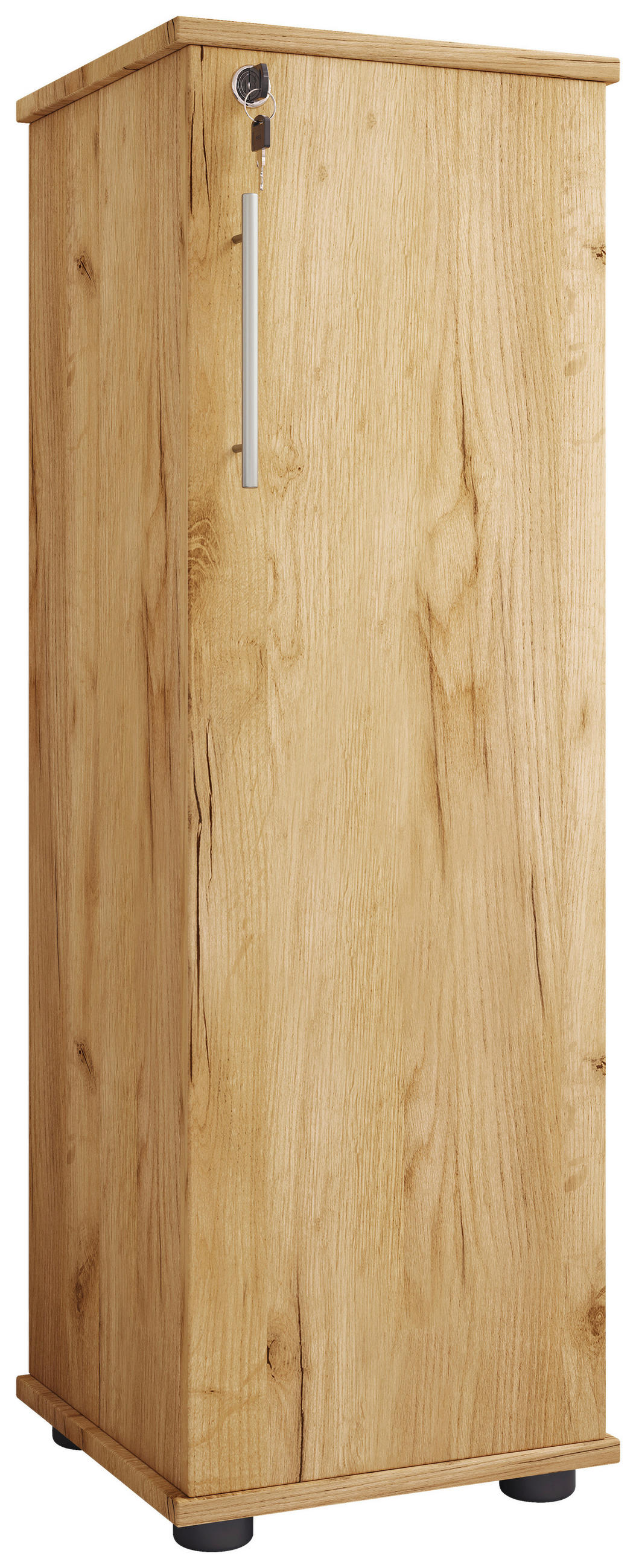 CD-REGAL Honigeiche  - Honigeiche/Schwarz, Design, Holzwerkstoff/Kunststoff (31/93/31cm) - MID.YOU