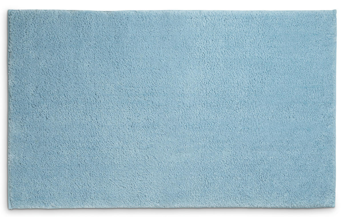 BADEMATTE Blau  - Blau, KONVENTIONELL, Textil (120/70/1,5cm) - Kela