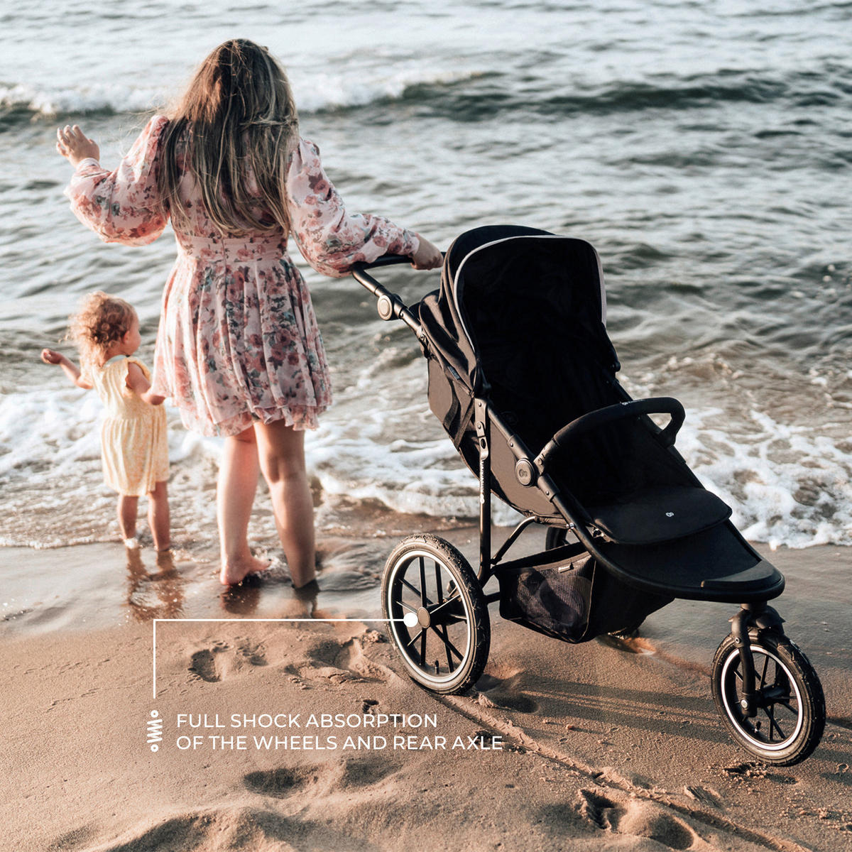 JOGGER Helsi 2  - Schwarz/Grau, Basics, Metall (61.5/71-113/126cm) - Kinderkraft