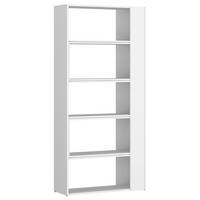 REGÁL, biela, 82-146/180/35 cm - biela, Modern, kompozitné drevo/plast (82-146/180/35cm) - Modern Living