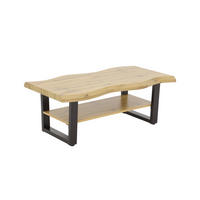 COUCHTISCH 110/60/42 cm rechteckig Schwarz, Wildeiche  - Wildeiche/Schwarz, Basics, Holzwerkstoff/Metall (110/60/42cm) - Boxxx