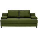 SCHLAFSOFA in Webstoff Dunkelgrün  - Dunkelgrün/Schwarz, MODERN, Holz/Textil (204/94/113cm) - Dieter Knoll