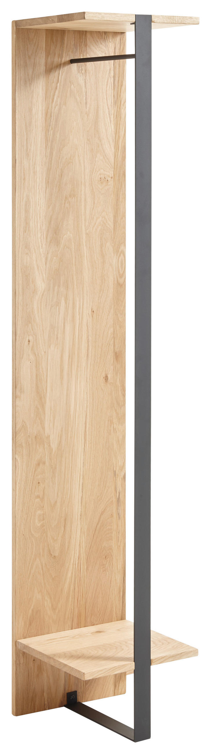 HALLPANEL 35/182/35 cm  - svart/ekfärgad, Natur, metall/trä (35/182/35cm) - Livetastic