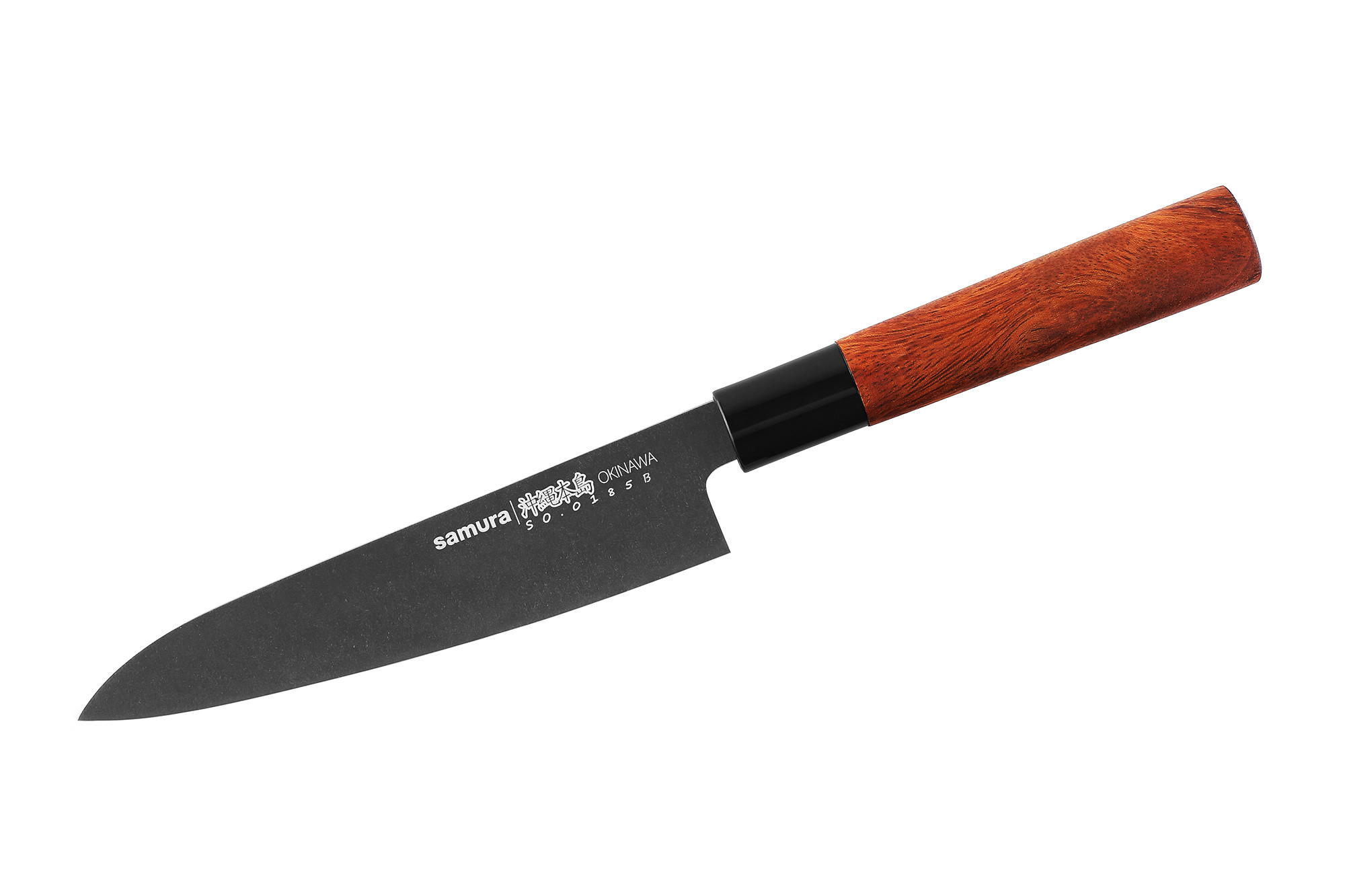 KUHINJSKI NOŽ  Okinawa 32,5/4/2,3 cm           nerjaveče jeklo - črna, Basics, kovina/les (32,5/4/2,3cm) - Samura