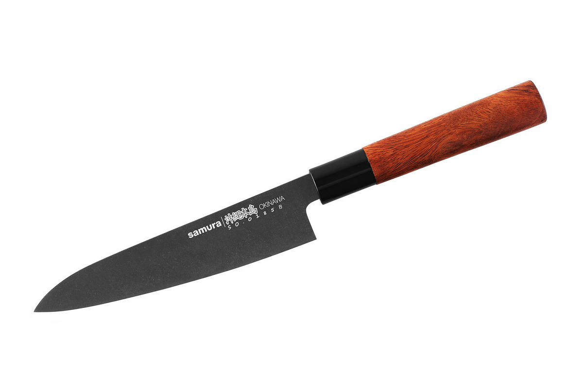 KUVARSKI NOŽ  Okinawa 32,5/4/2,3 cm           nerđajući čelik - crna, Osnovno, drvo/metal (32,5/4/2,3cm) - Samura
